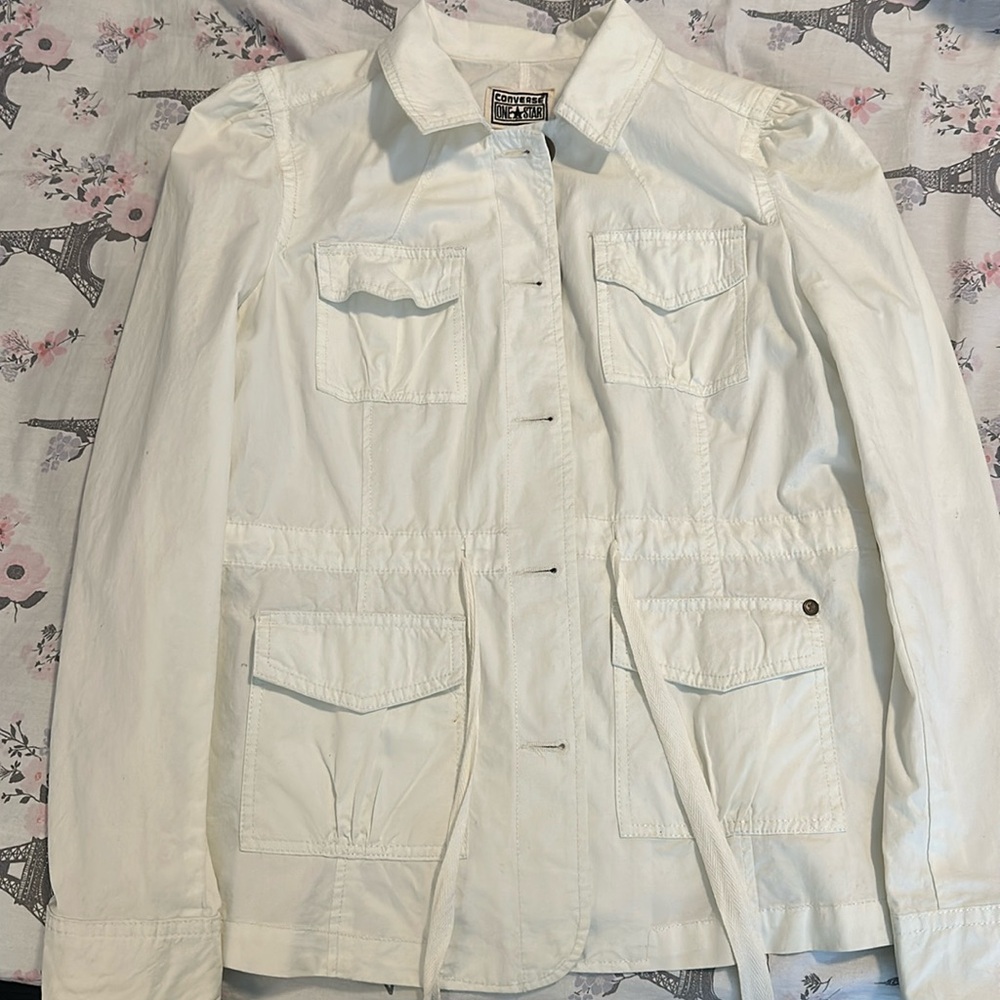 Vintage 2000 Converse one star white jacket